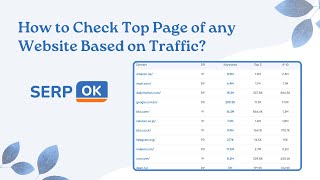 How to check Top Page of any website based on Traffic? - Serpok.com
