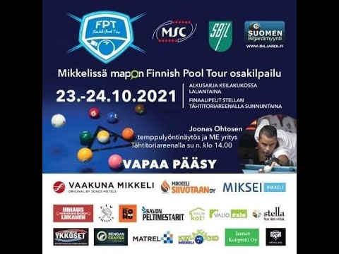 FPT Mikkeli 8cup. Arseni Sevastyanov vs Riku Romppanen. Semifinal Kim Laaksonen vs Stefan Sellberg