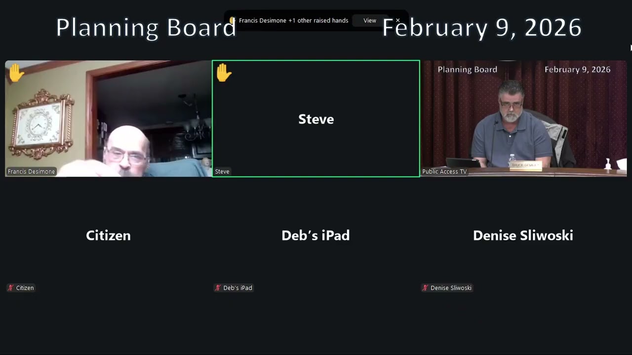 From the Planning Board