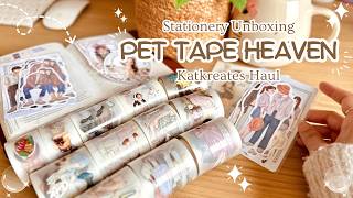 PET Tape & Sticker Heaven ✨ | Katkreates Stationery Haul for Journaling Lovers