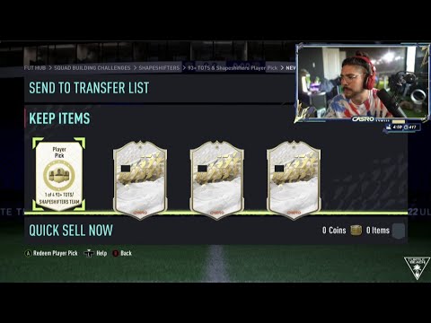 Castro tries the 93+ tots and shapeshifter player pick