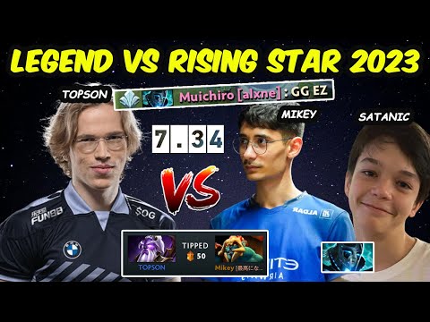 When Legend vs NEW RISING STAR Dota 2 2023 - Topson vs Satanic Mikey 7.34 New Patch