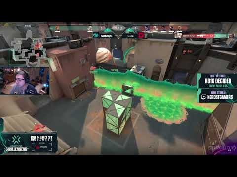 SHROUD REACTS TO Sentinels vs Soniqs - VCT Challengers NA Stage 3 - (MAP 2, BIND) - VALORANT