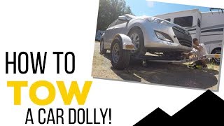 How to tow a car behind an RV - Car Dolly