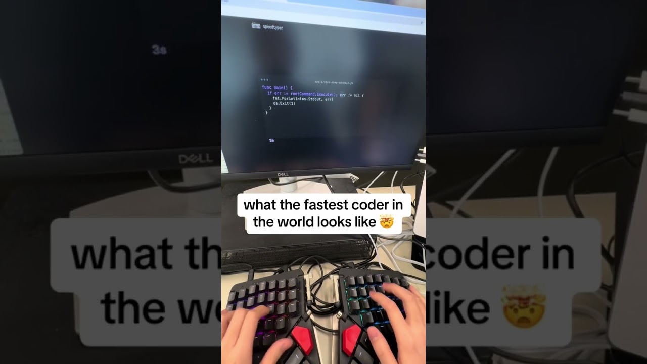 what the world’s fastest coder looks like 🤯 #cs #typing #coding #programming #developer