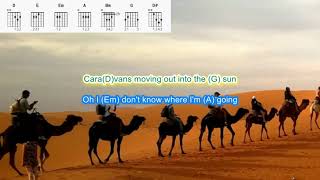 Caravan Song by Barbara Dickson play along with scrolling guitar chords and lyrics