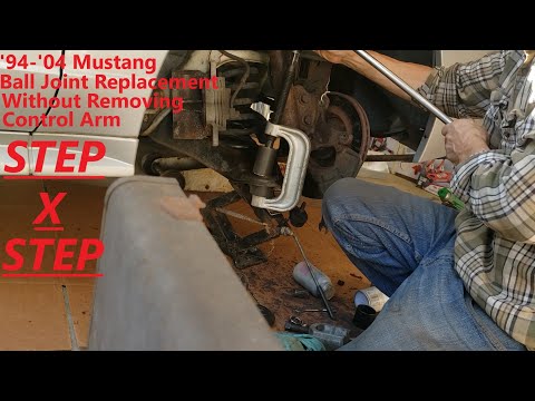 Mustang Ball Joint Replacement, without Removing Control Arm: Step X Step: Fully Detailed