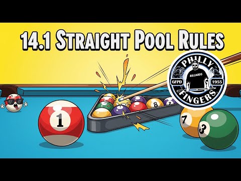 What are the 14 1 straight pool rules?