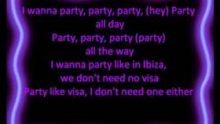 Black Eyed Peas - Party All The Time LYRICS