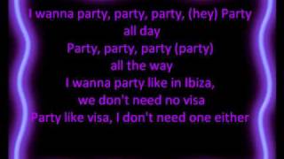 Black Eyed Peas - Party All The Time LYRICS