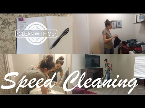 SPEED CLEANING MY HOUSE SAHM // POWER HOUR SPEED CLEAN // FLYLADY HOME BLESSING HOUR ROUTINE