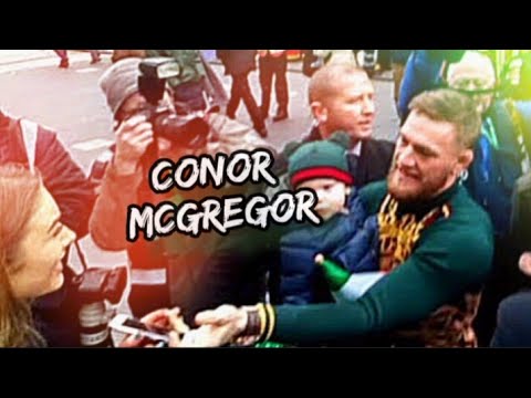 Conor McGregor Surprises IRISH Fans at St Patricks Day Parade 2018