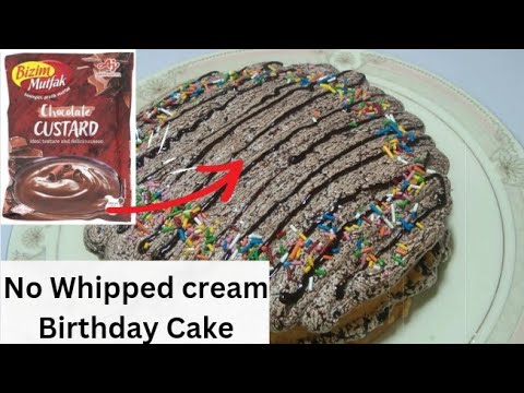 Best Chocolate Birthday Cake|Chocolate Pudding Cake By Hooria| Bizim Mutfak Custard Cake