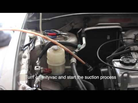Mitsubishi Lancer Fix; Steering fluid change & flush with Leak additive 178k mileage