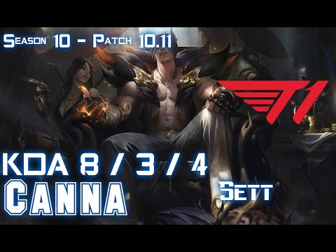 T1 Canna SETT vs MAOKAI Top - Patch 10.11 KR Ranked