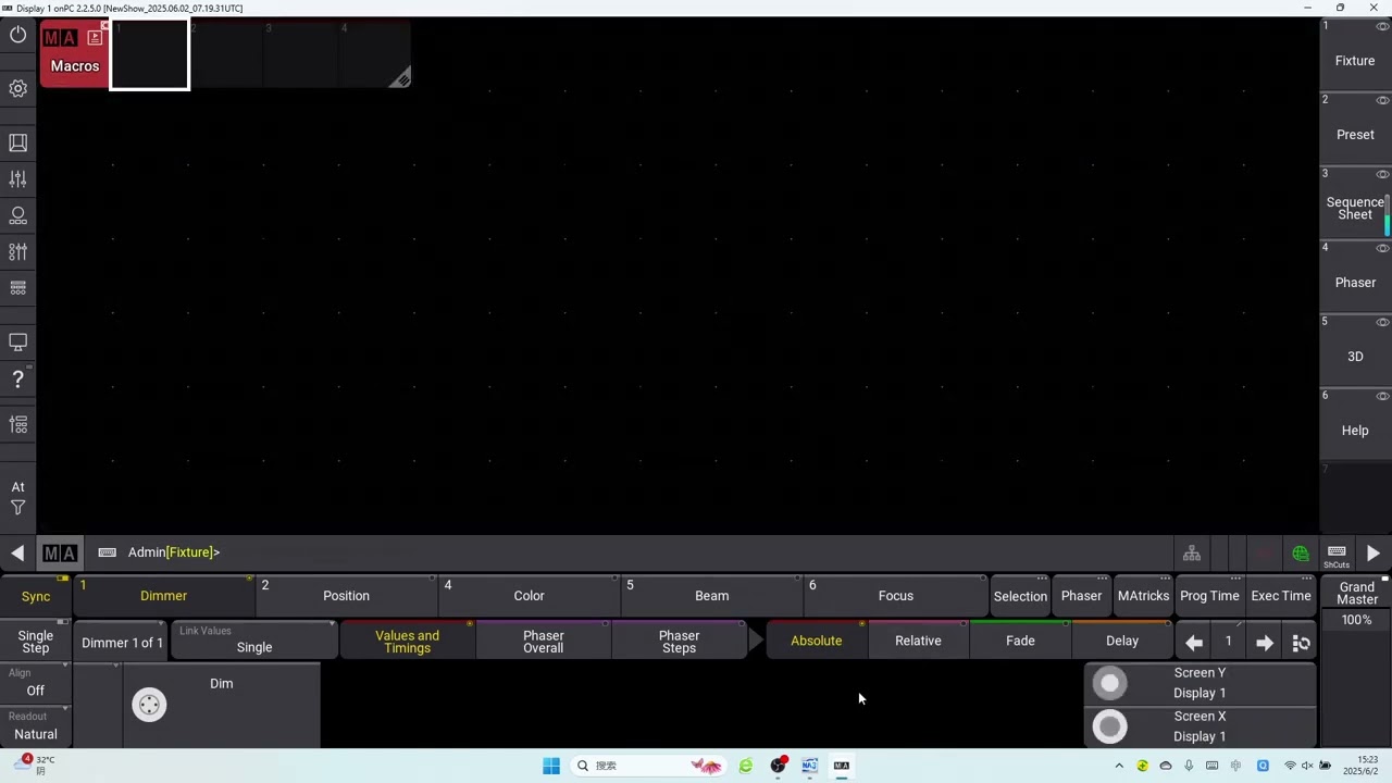 ma3 midi osc control set