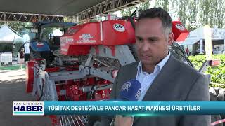 TÜBİTAK desteğiyle pancar hasat makinesi ürettiler