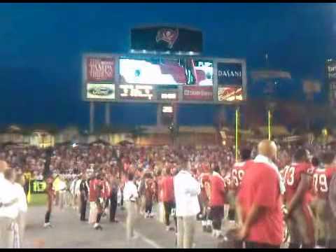 Tanya LaReese singing the National Anthem @ the Bucs verses Dolphins game
