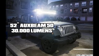 52" Auxbeam 5D LED Light Bar | 2017 Jeep Wrangler JK