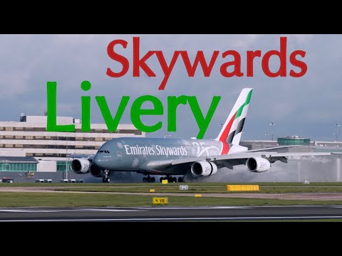 [4K] RATE Emirates A380 "Skywards 25 years anniversary" new special livery! #emirates #A380