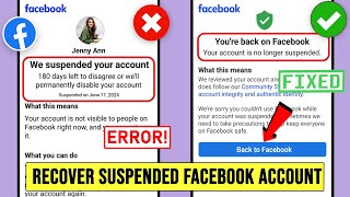 How to Recover Suspended Facebook Account 2024 | fix facebook suspended account | we suspended FB ID