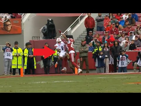 Cam Coleman’s Incredible One Handed Catch 2025 Auburn at Arkansas (4K)