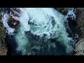 Glacial Blue Waterfall in Beautiful Oregon