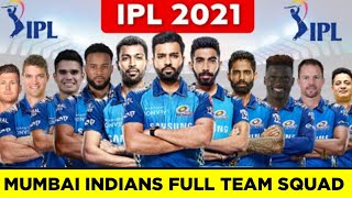 Mumbai Indians Full Squad 2021 | MI Players List 2021 | MI Team Squad