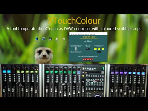 XTouchColour - A tool to operate the XTouch as DAW-controller with coloured scribble strips