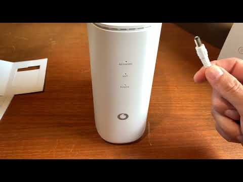 Vodafone Gigacube 4G or 5G setup and operation with a NanoSim LTE card. Instructions