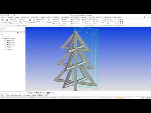 SolidSteel for PTC Creo Elements/Direct Modeling - Christmas Video 2021 - "The Christmas Tree"