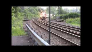 preview picture of video 'MBTA & Amtrak Downeaster in North Andover'