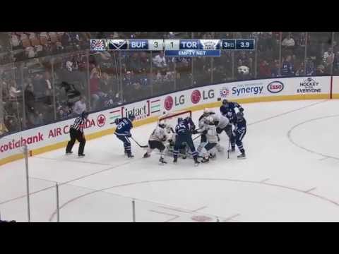 Buffalo Sabres vs Toronto Maple Leafs Game Ending Brawl (Feb 11, 2017)
