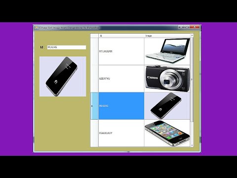 C# Tutorial - How To Get Image From DataGridView To PictureBox In C# [ With Source Code ] Video