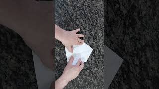 Como dobrar um Avião de Papel fácil #shorts
