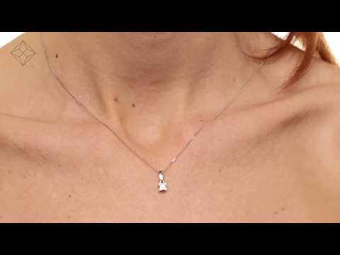 FR25 47XUY - Olivia 18K White Gold Diamond Pendant 0.25CT