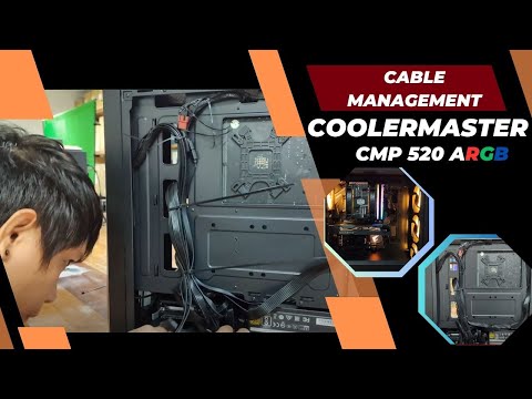 🤔 How I Cable Manage COOLERMASTER CMP 520 ARGB (Time-lapse) | PCCM-36