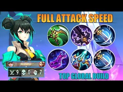 Full Attack Speed Wanwan | Top Global Build | MenaceMLBB