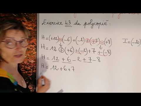 4 5ème simplifier une somme algébrique