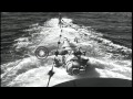 Crash Diving Of The USS Nautilus At The Californian Coast HD Stock Footage