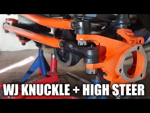 DANA 30 WJ Knuckle & AKEBONO BRAKES + HIGH STEER / Part 1