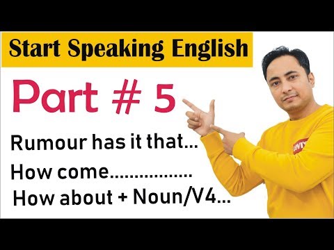 How to Start Speaking English Video 1