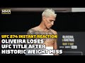 Charles Oliveira Stripped Of UFC Title After Historic Weight Miss | UFC 274 Reaction