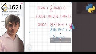 YouTube video 'Leetcode 1621. Number of Sets of K Non-Overlapping Line Segments'