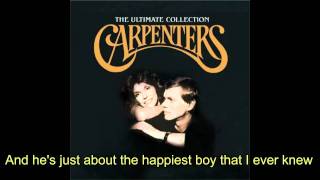 The Carpenters / And when he smiles (with lyric) 1971