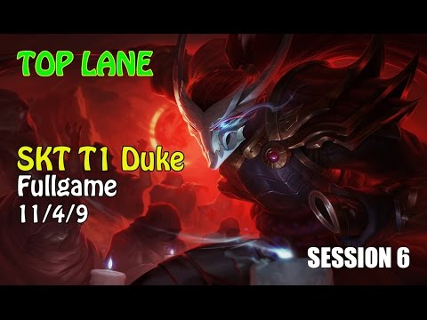 SKT T1 Duke Yasuo vs Trundle Top Lane Rank Challenger Fullgame