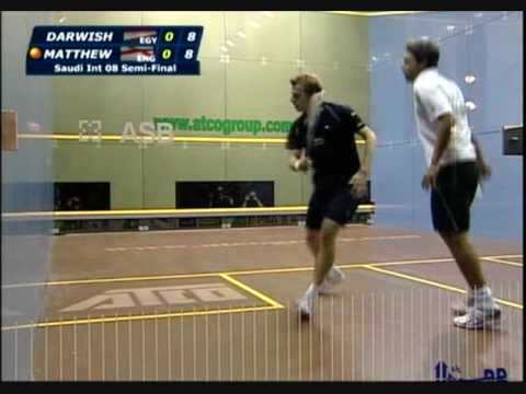 Squash - Karim Darwish vs Nick Matthew Saudi International 2008 Part 1