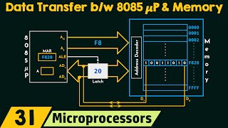 Data Transfer between 8085 Microprocessor and Memory