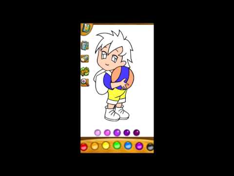 Baby coloring apps: the girls Video