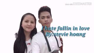 Stevie Hoang (i hate fallin in love) lyrics video